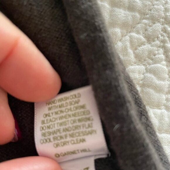 Garnet Hill Oversized Cashmere/Wool Turtleneck Sweater Brown XS - Picture 5 of 11